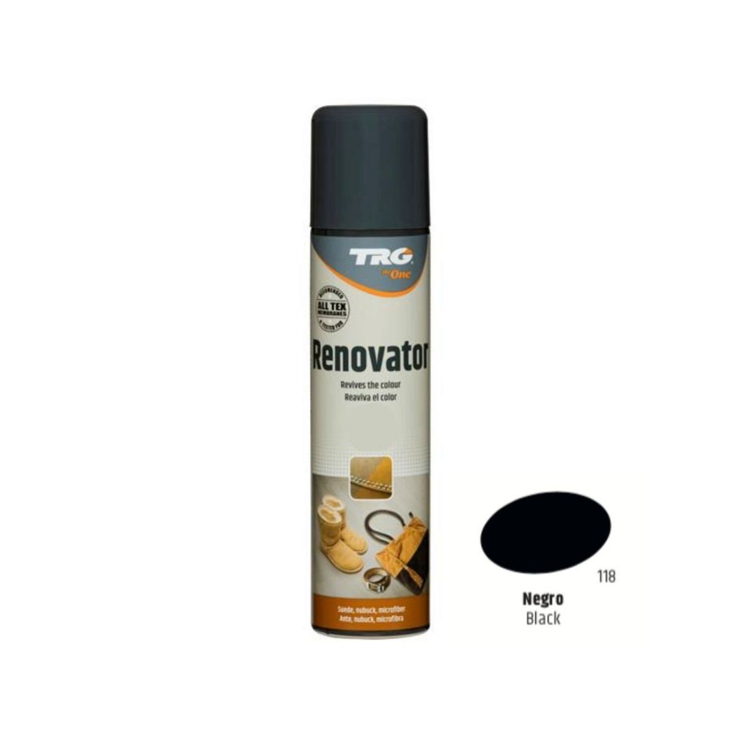 czarny spray do renowacji zamszu Suede Renovator TRG the One black 118